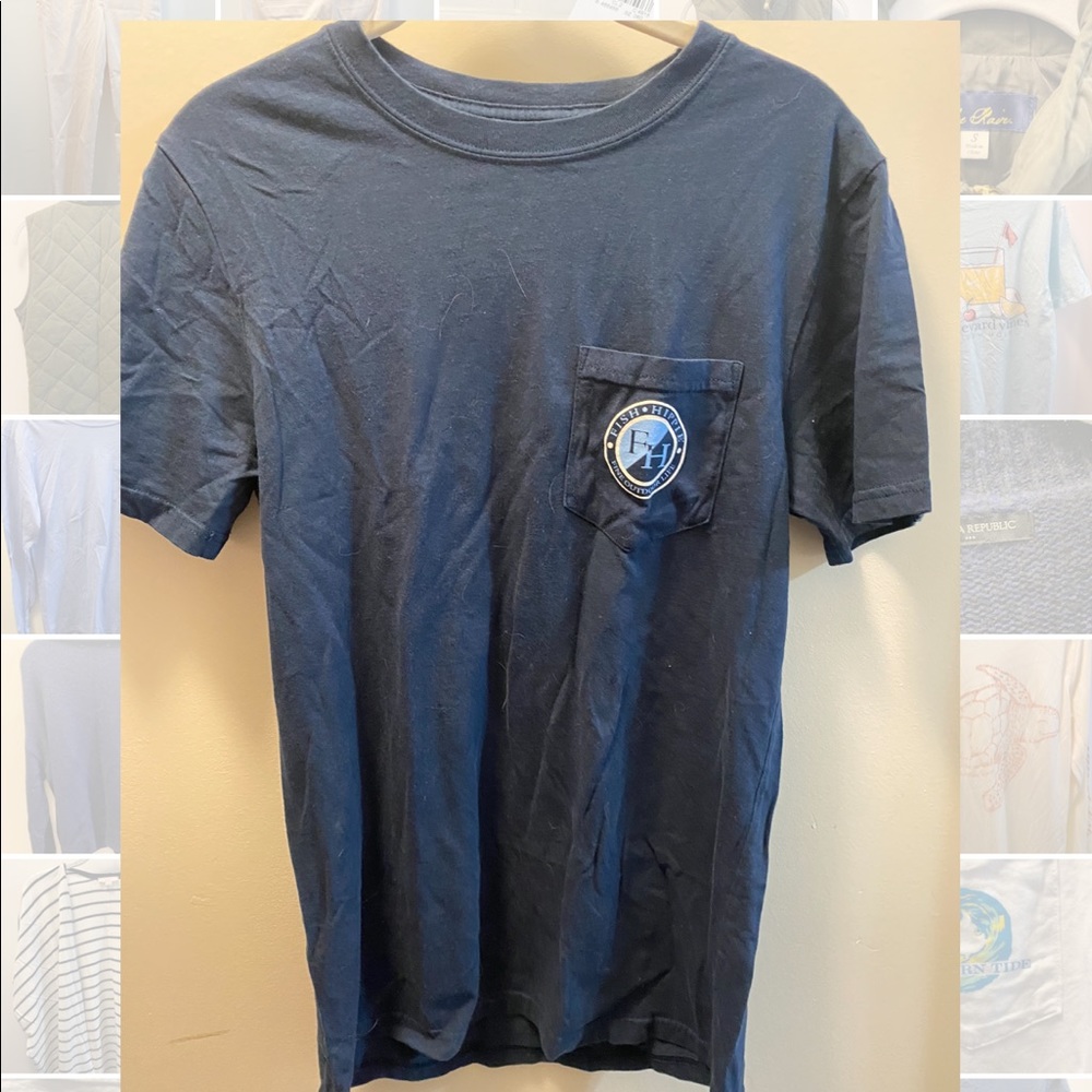 Fish hippie short sleeve T-shirt
